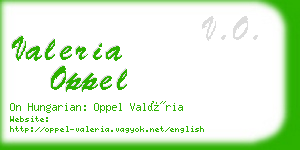 valeria oppel business card